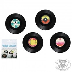 Retro podkładki pod kubek Płyty Winylowe - Vinyl Coasters